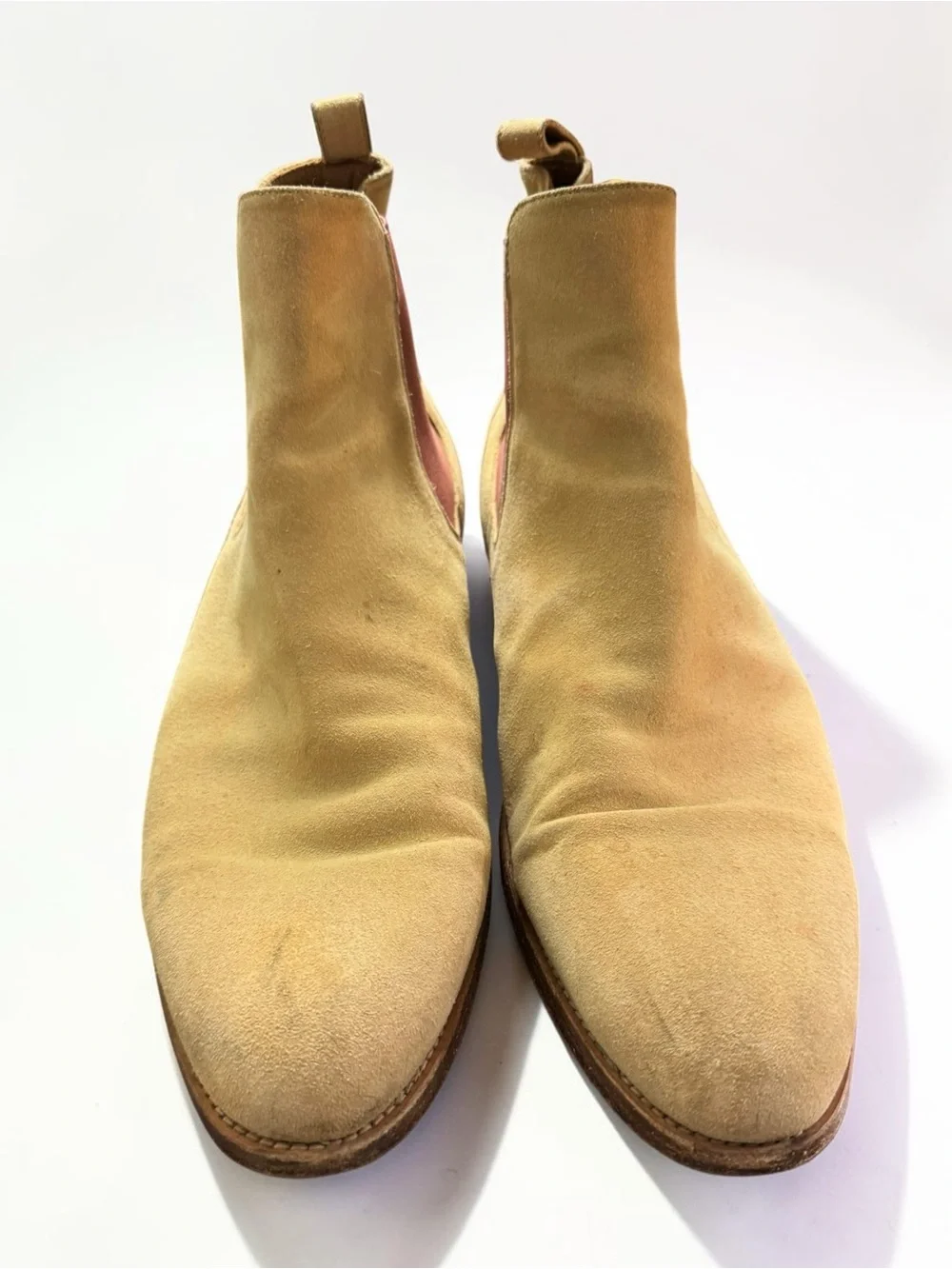 Taft Jude Chelsea Boots Suede Camel Handmade Tan EU 40 Spain